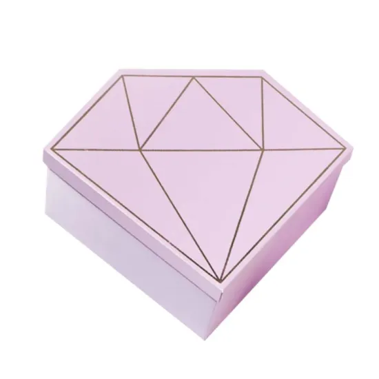 Diamond irregular paper gift box for wedding christmas