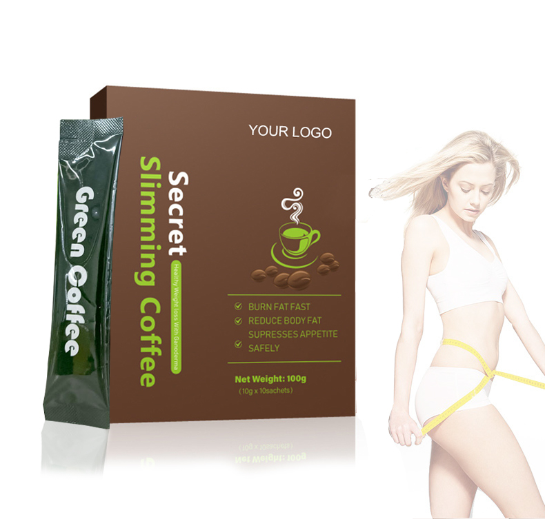 OEM/ODM Vegan Sugar Free Slimming Burn Fat Fast Supresses Appetite Satiety Weight Loss Slimming Green Coffee Powder