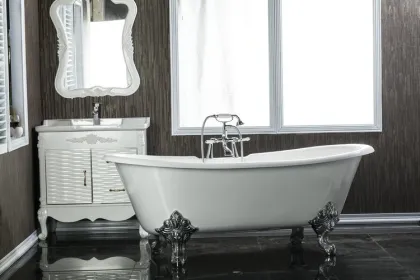 Wooden Bathtub Portable Bathtub for Adults Freestanding Bathtub