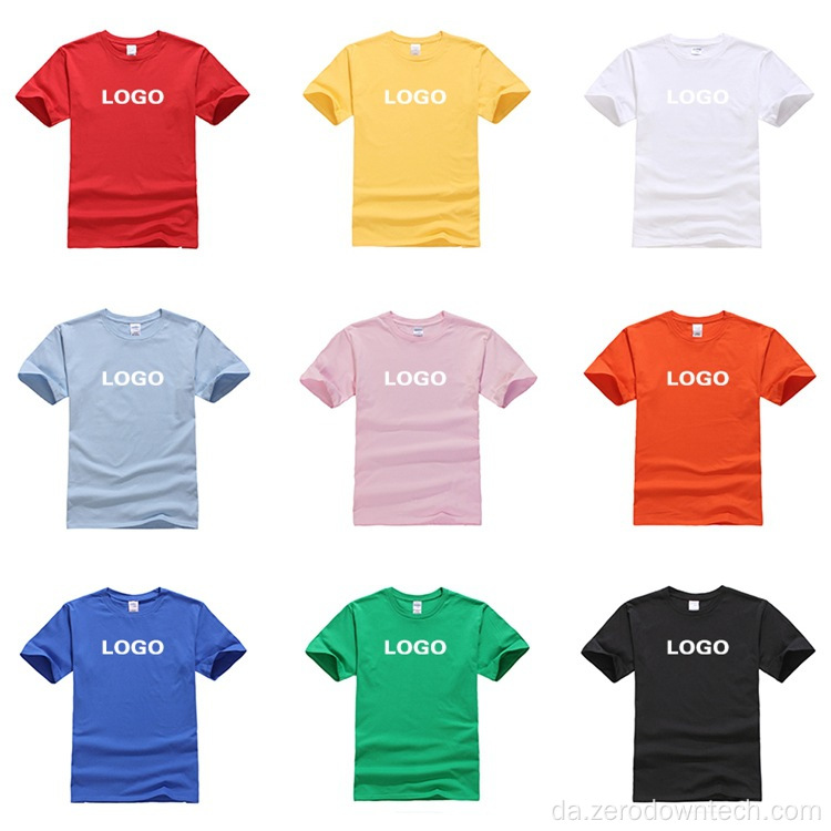 Brugerdefineret tryk 100% bomuld Casual T-shirts, tomme T-shirts