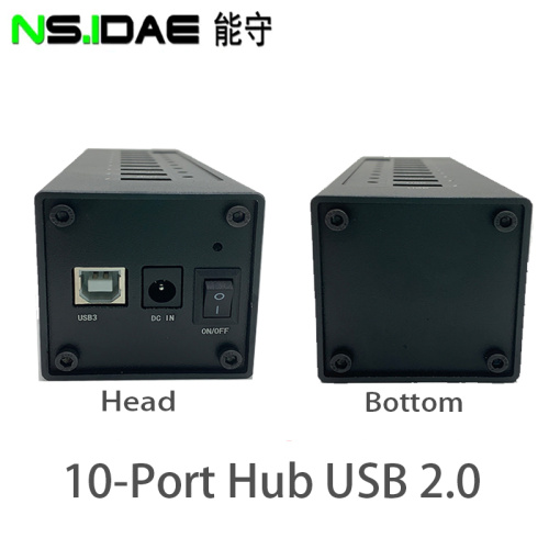 10 Port 120 externer USB2.0 -Hub