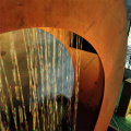 Corten Steel Garden Water ميزات نافورة العمود