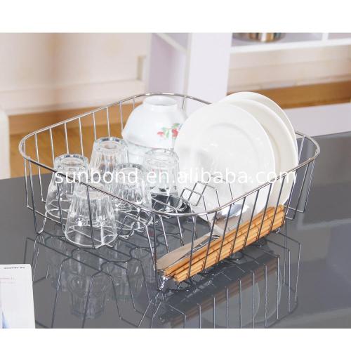 Stainless Steel Folding Clothes Drying Rack New arrival stainless steel folding dish drying rack sink organizer shelf kitchen holder Supplier