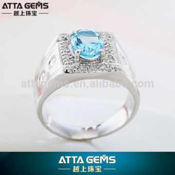 Charming style designs large oval gemstone ring