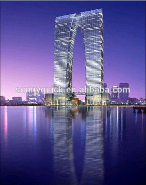 high quality double glass curtain wall