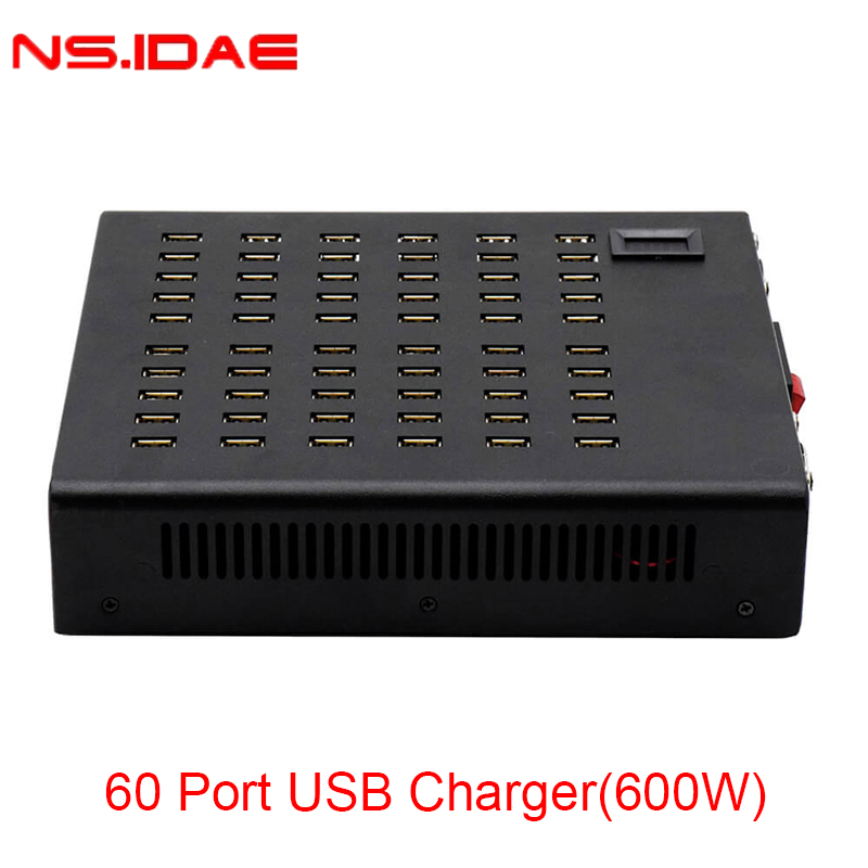 600W de alta potência 60 portas carregador USB