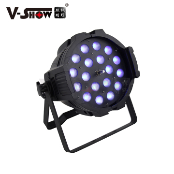 VSHOW PZ1806 LED Par Can Light - 18W DMX 6 in 1 RGBWA+UV Wash Light