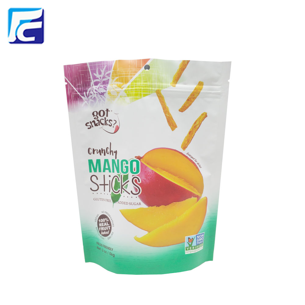 Resealable Mylar Plastic Dry Fruit Bag