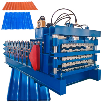 High-Quality CNC Three-Layer Roll Forming Machine: Expert Solution for Galvanized Roof Sheets and Metal Tiles