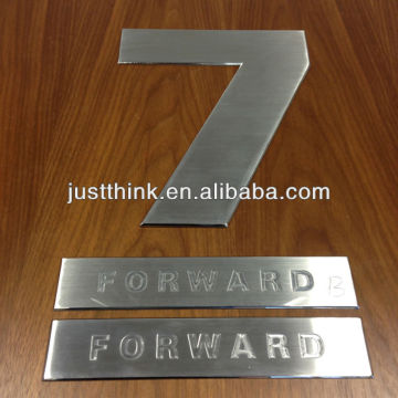 Customized Engraving 316L Stainless Steel Cruise Ship Signs FZ-SSS01