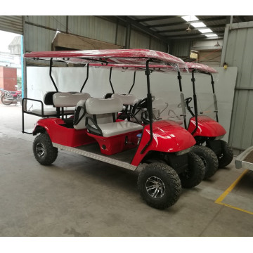 Gasoline powered four-wheel drive cross-country golf cart