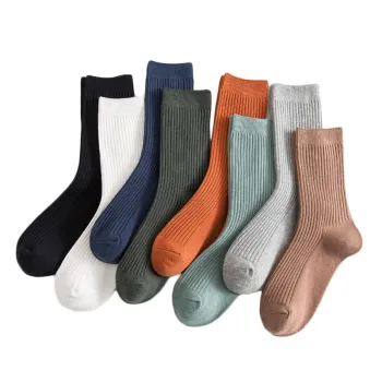 2022 High Quality Solid Colorful Business Dress Socks for Men - 100% Cotton