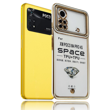 Luxury Transparent Electroplate Clear Silicone Phone Case for Xiaomi 13, 12, POCO F4, X5