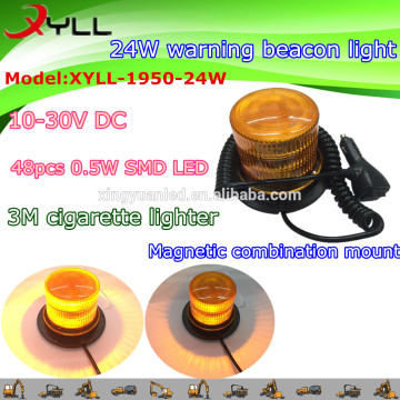 New Arrival!5 flashing function beacon light , police and ambulance used warning beacon light with strong magnetic