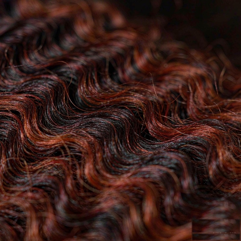 #30 Auburn Deep Wave 13x4 Lace Front Wig 100% Human Hair