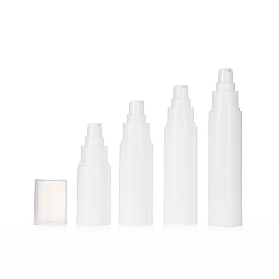 50ml 80ml 100ml Plastic Round Airless Lotion Bottles