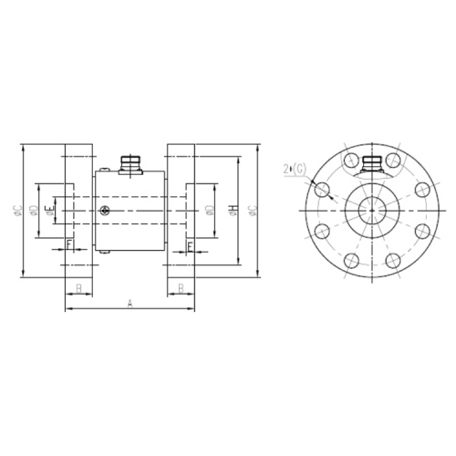 Drehmomentsensor im unteren Bereich für statischen Drehmomenttest