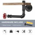 Industrial Wall Mounted Tissue Holder with Wooden Shelf $21.31 ~ $21.31 / Piece/Pieces