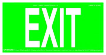 REALGLOW EXIT SIGN 75FT&50FT