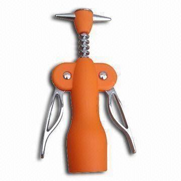 Wing Corkscrew with Elegant Design and Completed in Chrome, Customize Logos are Welcome