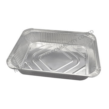 Recipiente de papel de aluminio bandeja oblonga de 8LB