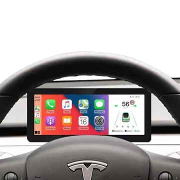 คลัสเตอร์เครื่องมือดิจิตอลขนาด 9 นิ้วสำหรับ Tesla Model Y Dashboard Display หน้าจอ Multimeda CarPlay