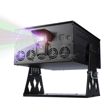 ไฟเวทีกลางแจ้งที่กันน้ำได้สูง 30W RGB แอนิเมชั่นเต็มสีเลเซอร์แสงเลเซอร์ IP65 สำหรับกิจกรรม
