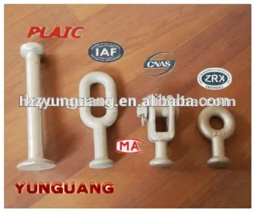 overhead lines accessories hot-dip galvanized steel ball link fitting power transmission line hardware insulater end fitting