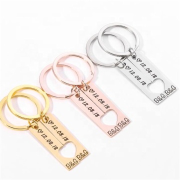 Yiwu Aceon الفولاذ المقاوم للصدأ المخصص Keyring