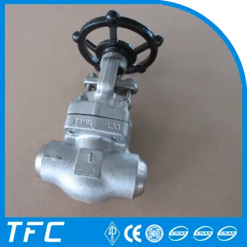 ASME B16.25 BW stainless steel butt weld gate valve