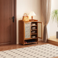 Retro Çok Katmanlı Bambu Ayakkabı Dolabı