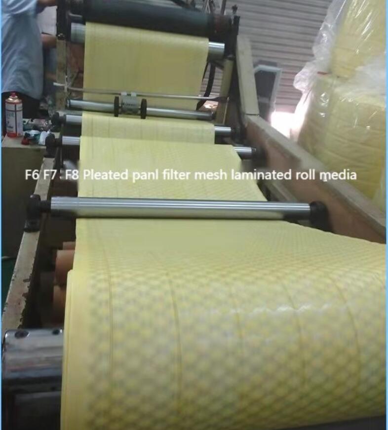 Pocket Filter Media Roll met geëxpandeerd metalen mesh