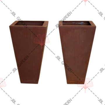 Long Corten Metal Planter Box