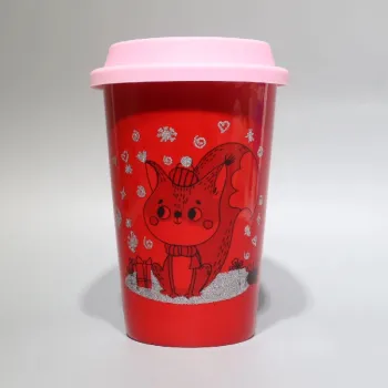 Ceramic Mug Travel Coffee Mug Milk Tea Cup Creative Pink/Red/Blue/Purple Gold Designs