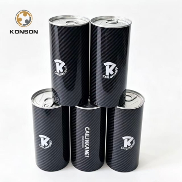 Round Cylindrical Metal Tins with Easy Open Lid