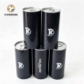 Latas de metal cilíndricas redondas Konson com tampa de fácil abertura e embalagem de metal vazia para marca premium