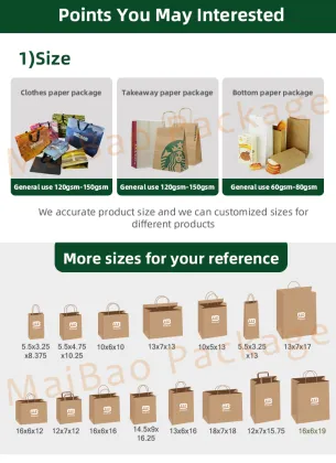 Custom Cheap Eco Take Away Craft Paper Bag