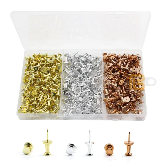 Assorted Metallic Rose Gold Silver Map Push Pins - Cheap Price Wholesale Retail