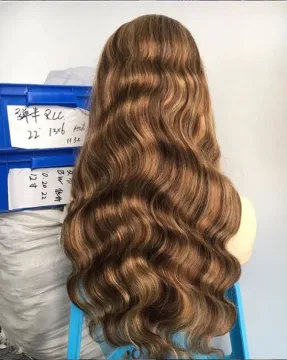 Bas prix Perruque body wave sans colle vrai Remy humaine chevuex bresilien haute qualite pour noir femme perruque dentelle