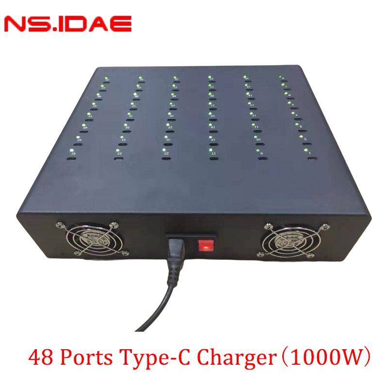 48 포트 타입 C PD/QC 빠른 충전기 1000W