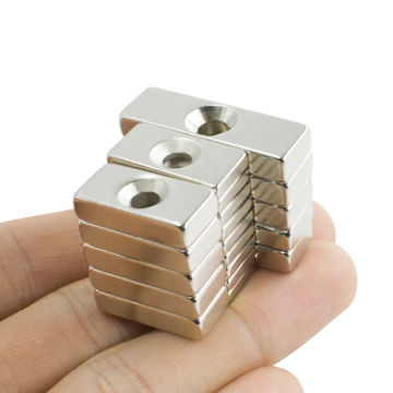 High Quality Custom Neodymium Rare Earth Magnet Strong Permanent Block with Countersunk