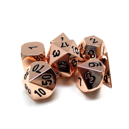 Custom 12-Sided Metal RPG Dice for Board Games