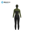 Seaskin Womens 5/4mm de neoprene com capuz