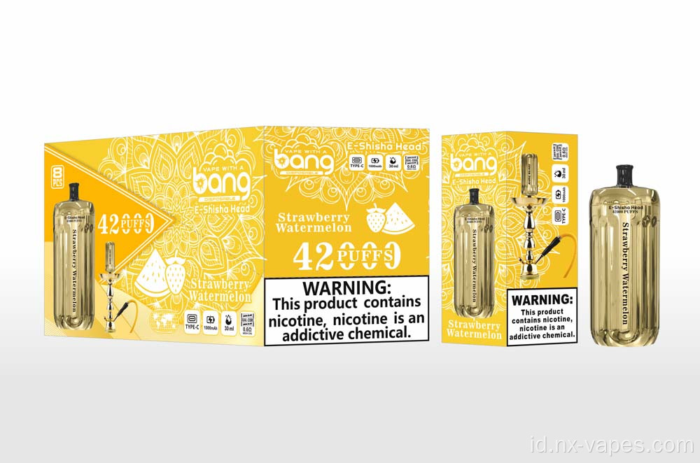 Bang Gold 42000 Puff Disposable Vape Harga