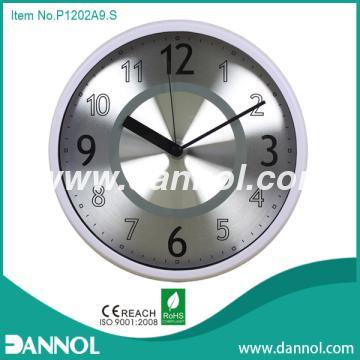 12\"  Plastic Numbers Home and Office Wall Clock,Aluminium Dial