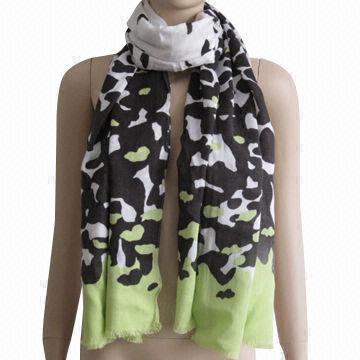 Fashionable Rayon Scarf, Made of Rayon, OEM Orders are Welcome