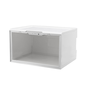 Magnetic Drop Shoe Storage Box - Generic Stackable Shoe Box for Home Storage