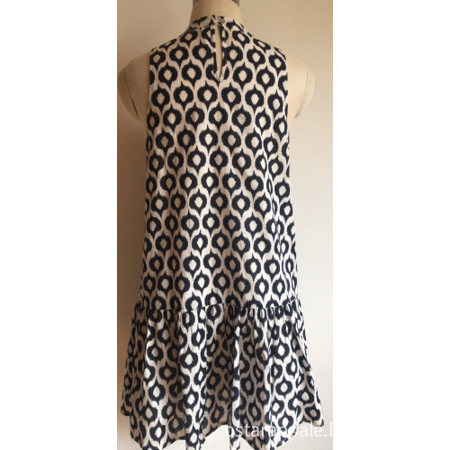 Cotton Voile Printed Blouse for Women Dress