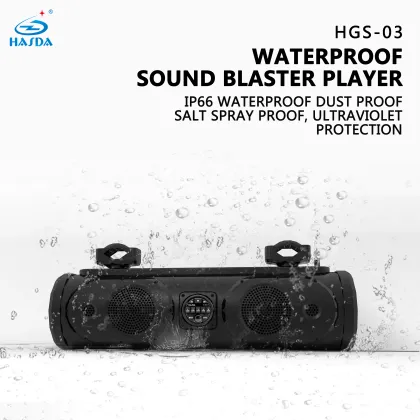 ATV UTV Soundbar with LED Lights for Golf Carts, Powersports, Boats & Marine Audio