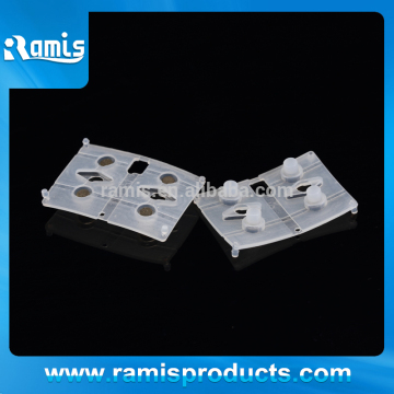Custom silicone pad with gold conductive grain